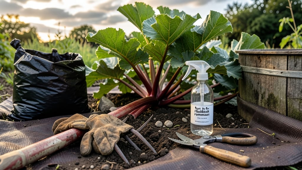 How to Get Rid of Rhubarb Pests: Boiling Water Barrier That Smothers Larvae Naturally