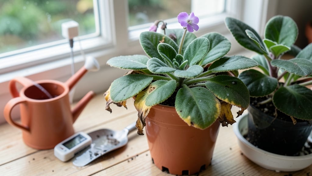 Fix Overwatered African Violets: Root Revival in 3 Stages