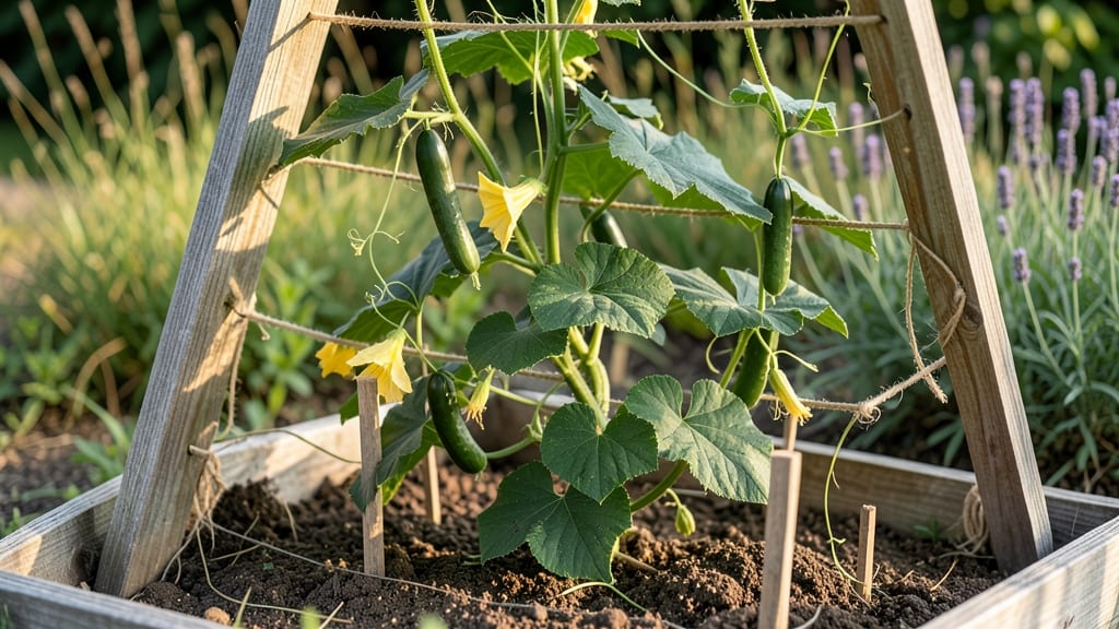 How to Make Cucumbers Climb: Space-Saving Trellis Hack for Bountiful Harvests