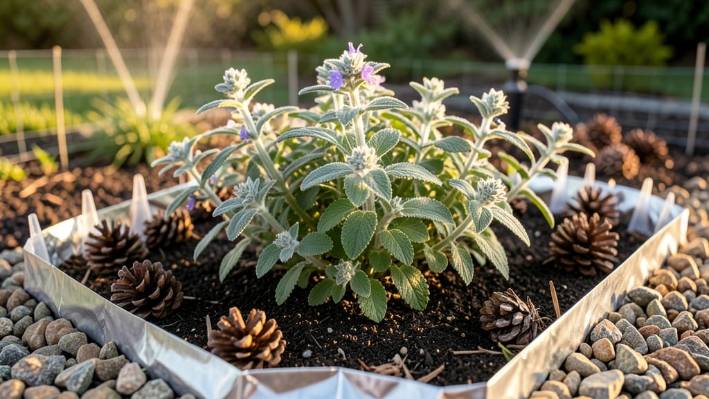 How to Deter Cats From Flower Beds: Spiky Barriers That Double as Decor