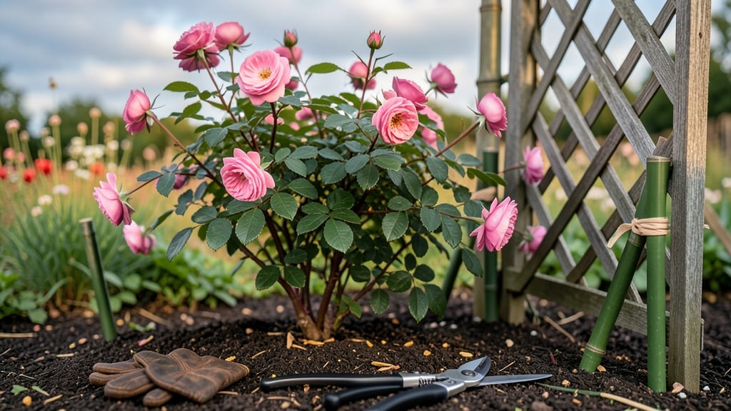 How to Make a Rose Bush Trellis: Sturdy Support for Climbing Roses' Graceful Growth