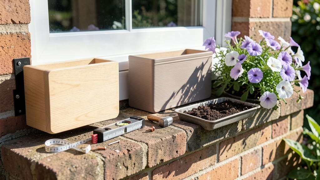 How to Hang Window Boxes on Brick Without Drilling: No-Tool Attachment for Heavy Planters