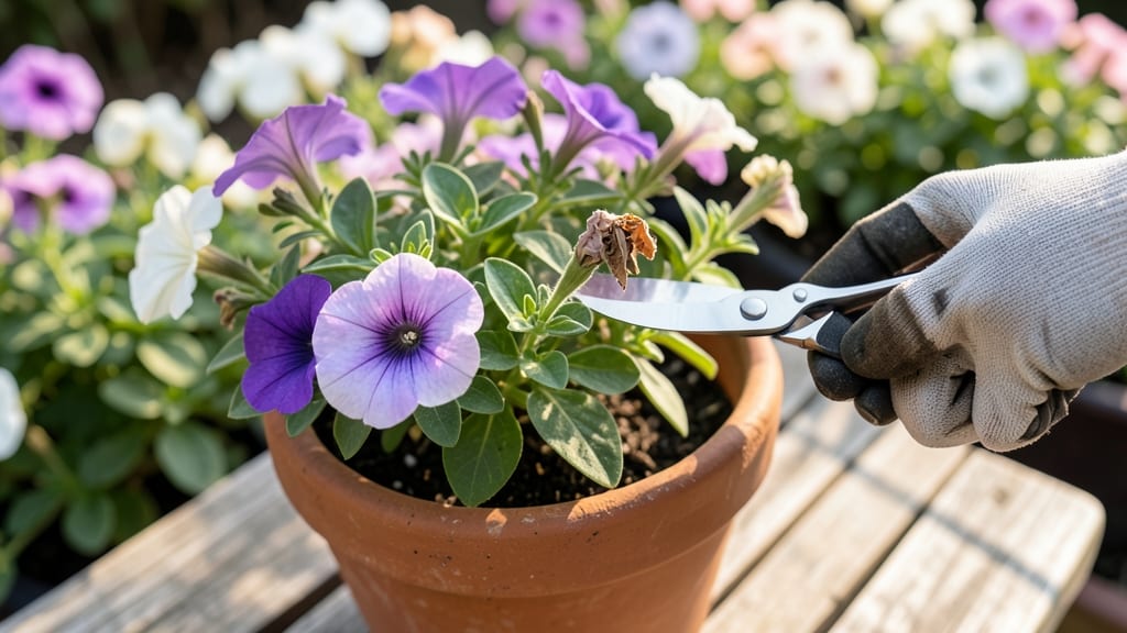 Deadheading Technique for Nonstop Flowers