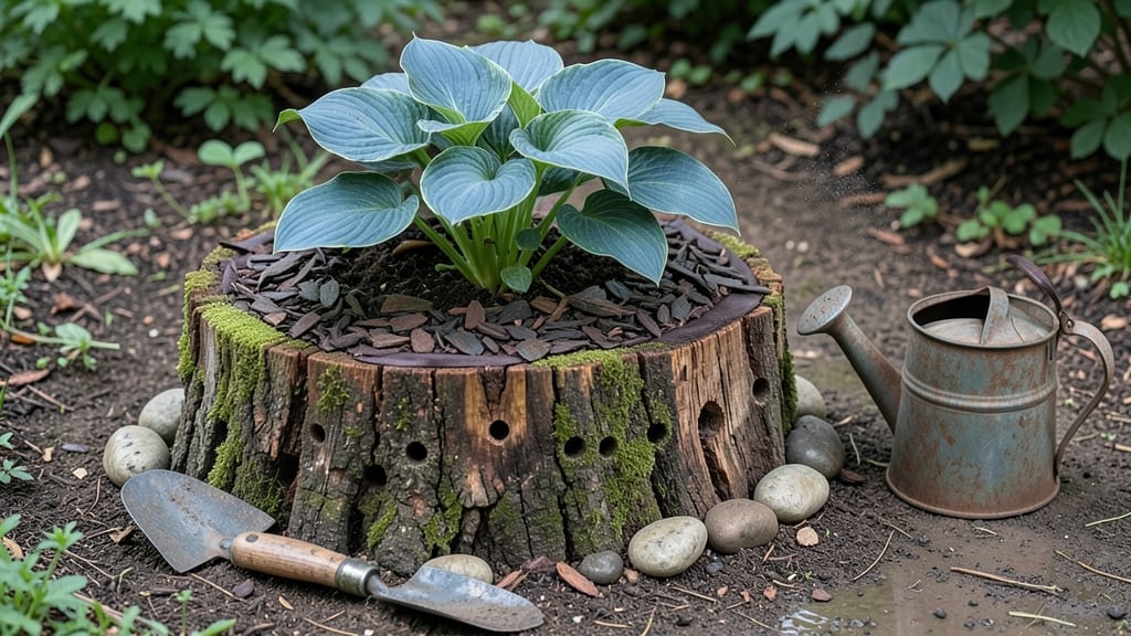 How to Make a Tree Stump Planter: Transform Dead Wood Into Lush Container Garden