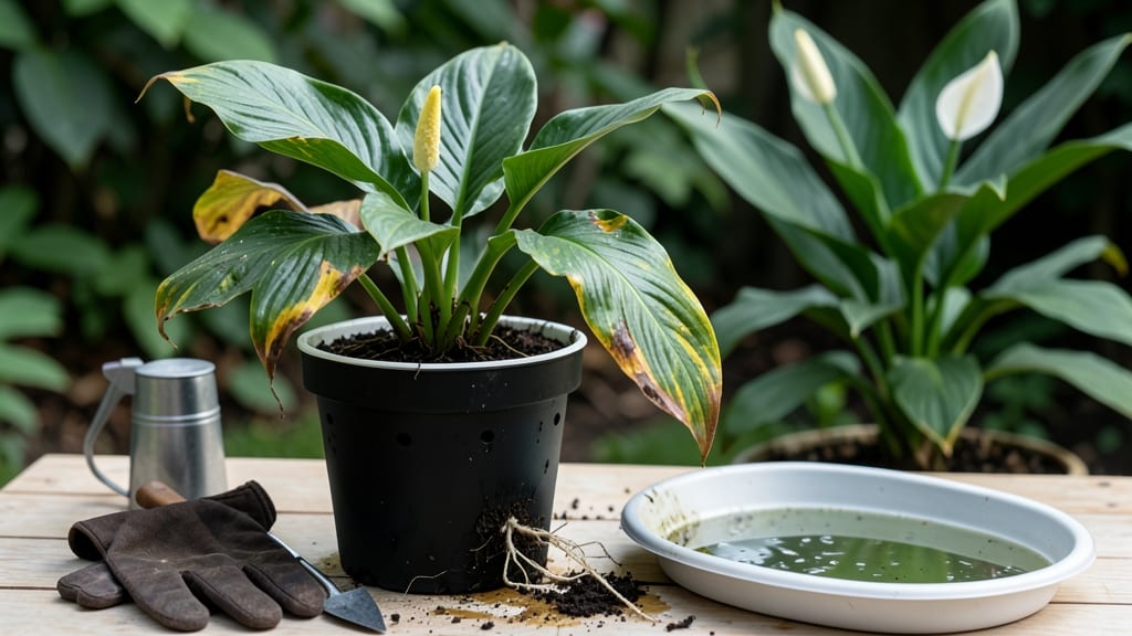 How To Fix Overwatered Peace Lily: Revive Droopy Leaves in 3 Days