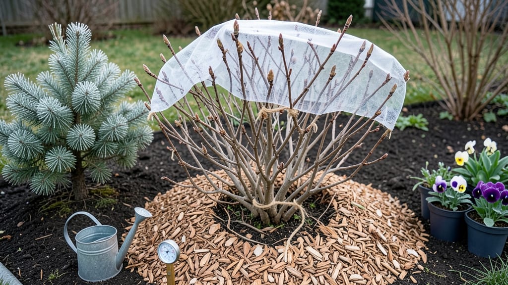 How to Keep Plants from Freezing Outside: Layered Mulch Shield for Subzero Protection