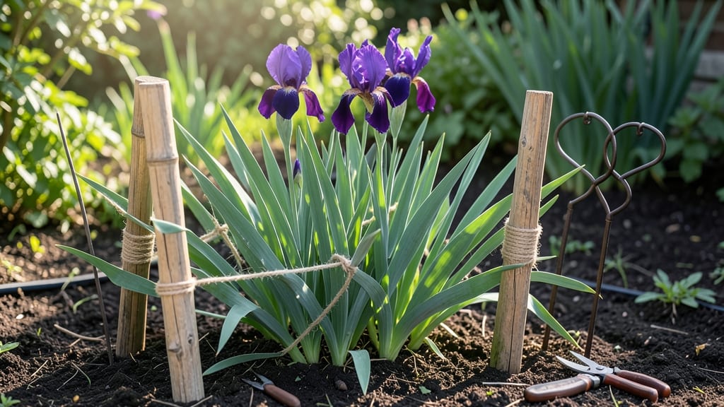 How to Keep Iris from Falling Over: Sturdy Stakes and Soil Support Tricks
