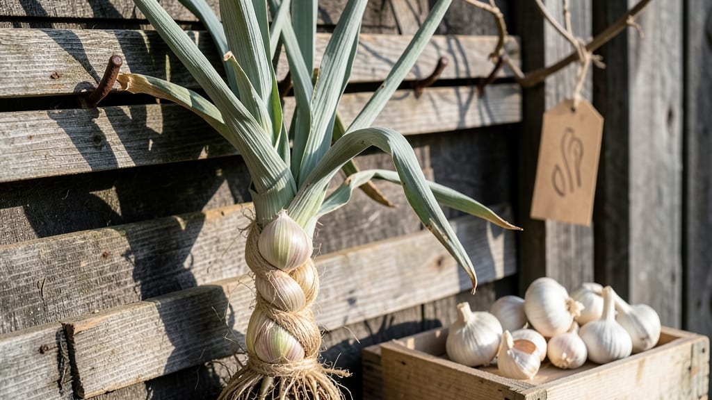 How to Braid Garlic for Curing: Three-Strand Technique for Long-Lasting Bulbs