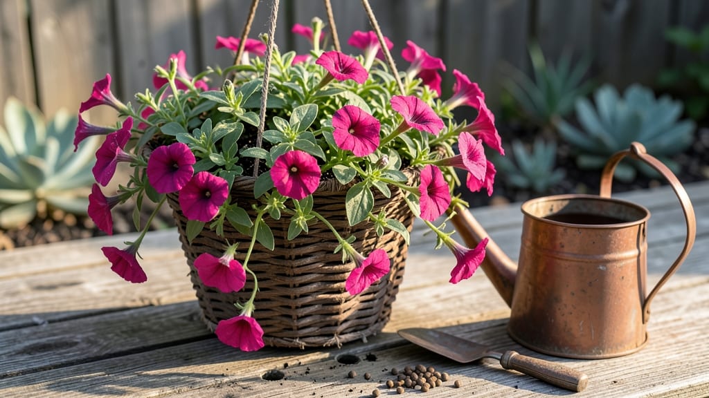 Growing Petunia Hanging Baskets: Bursting Blooms in 3 Months