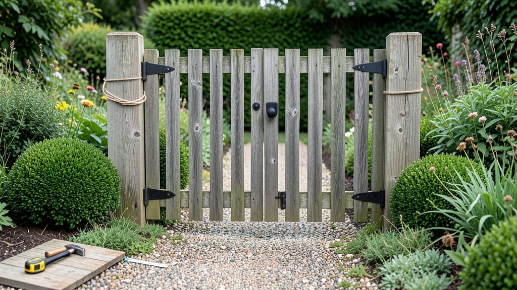 How to Make a Simple Garden Gate: Sturdy Wood and Hinge Assembly Guide