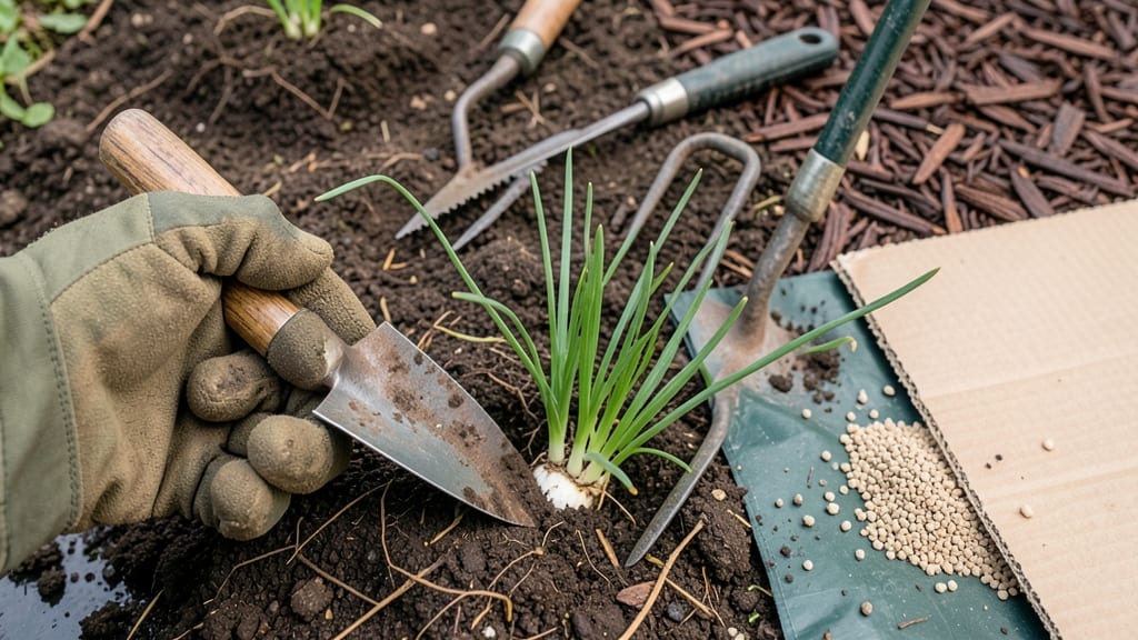 How to Get Rid of Yard Onions: Boil-and-Pour Root Smother in 10 Minutes