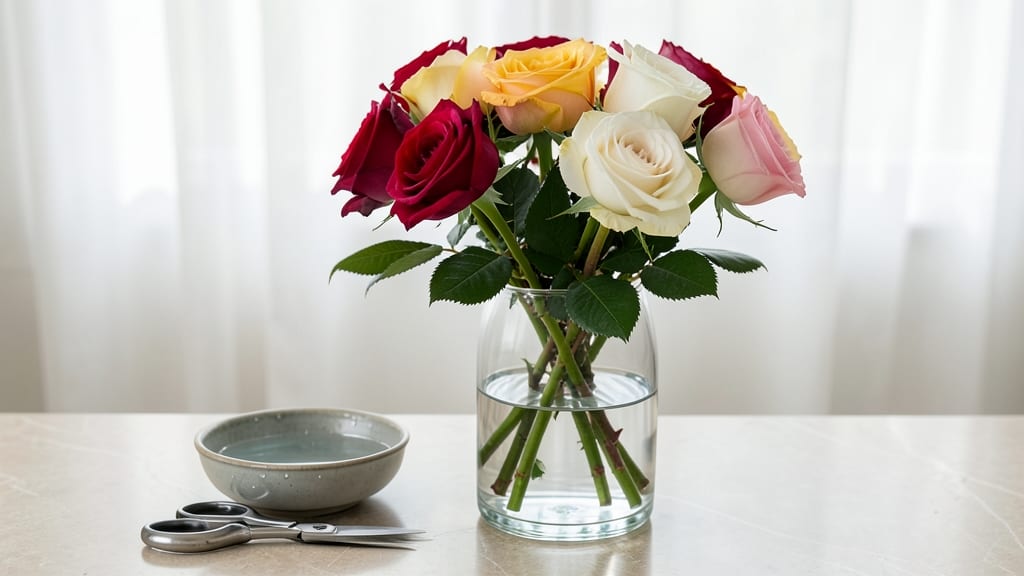 How to Display Roses in a Vase: Fresh-Cut Longevity With Simple Tricks