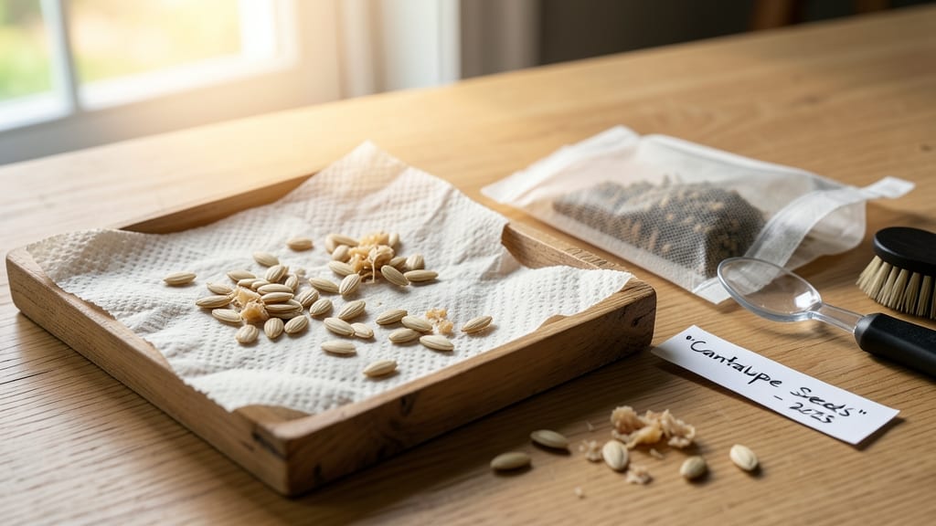 How to Dry Cantaloupe Seeds: Sun-And-Paper Method for Next Year’s Harvest
