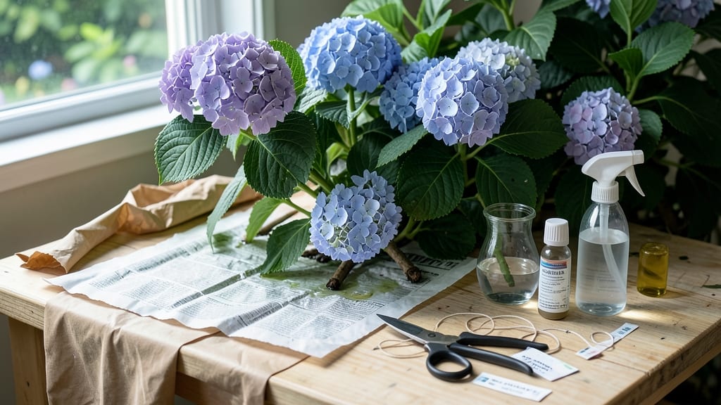 How to Dry Hydrangeas to Keep Their Color: Preserve Vibrant Blooms Naturally