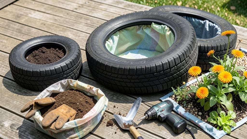 How to Make Tire Planters: Upcycled Garden Beds for Abundant Growth