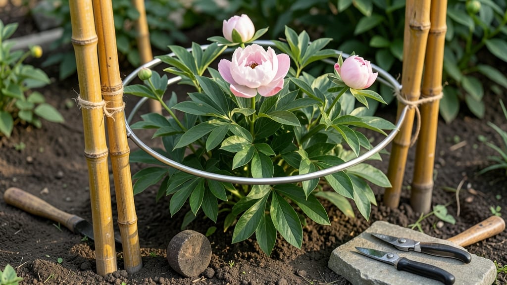 How to Make Peonies Stand Up: Boil-and-Pour Root Straightening Trick