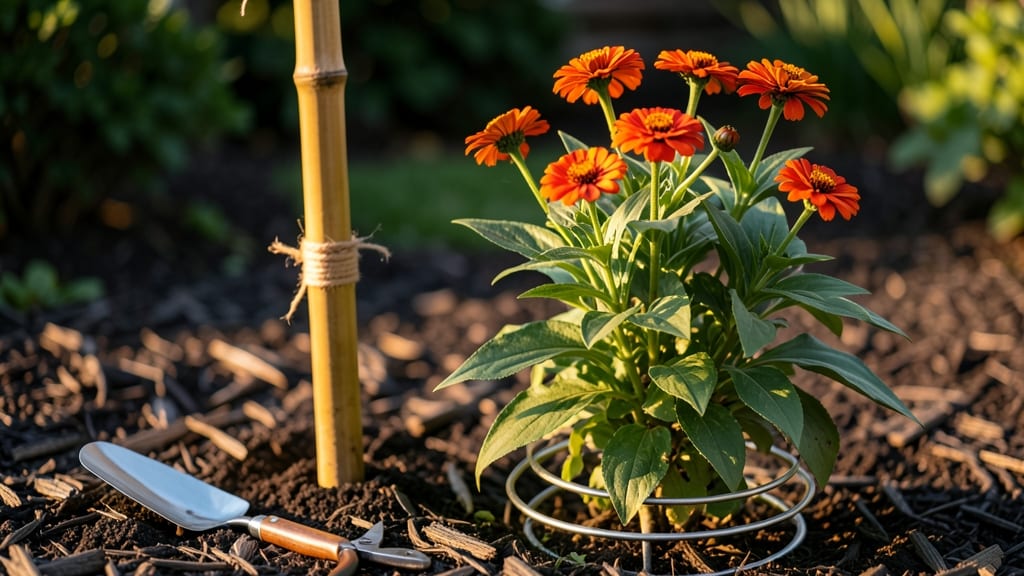 How to Keep Zinnias from Falling Over: Sturdy Stakes and Soil Tricks