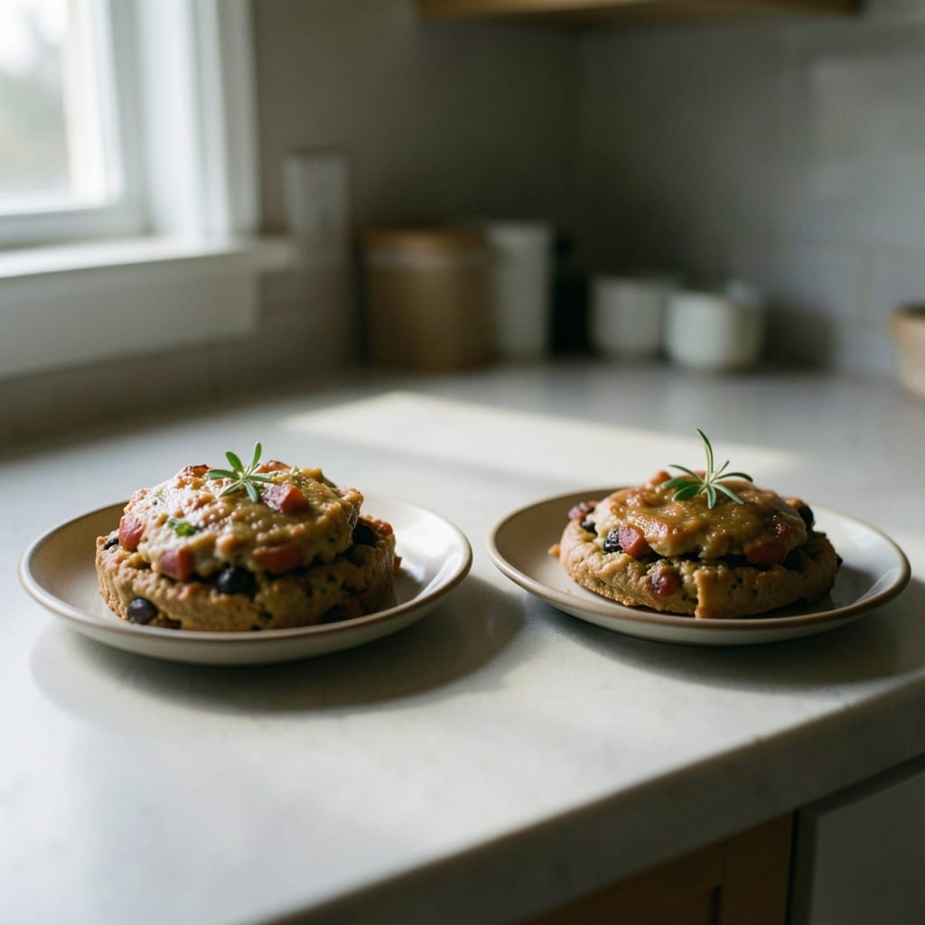 Two versions of the same dish, side by side