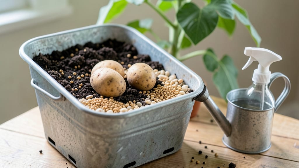 How to Grow Potatoes in a Bucket Indoors: Space-Saving Harvest in 12 Weeks