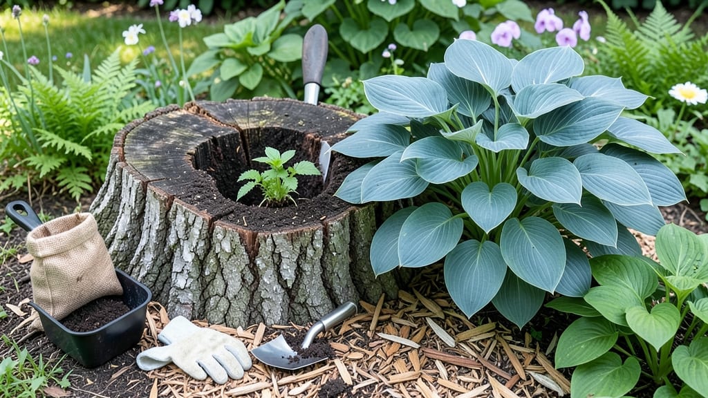 How to Make a Stump Planter: Upcycled Wood Beauty in Minutes