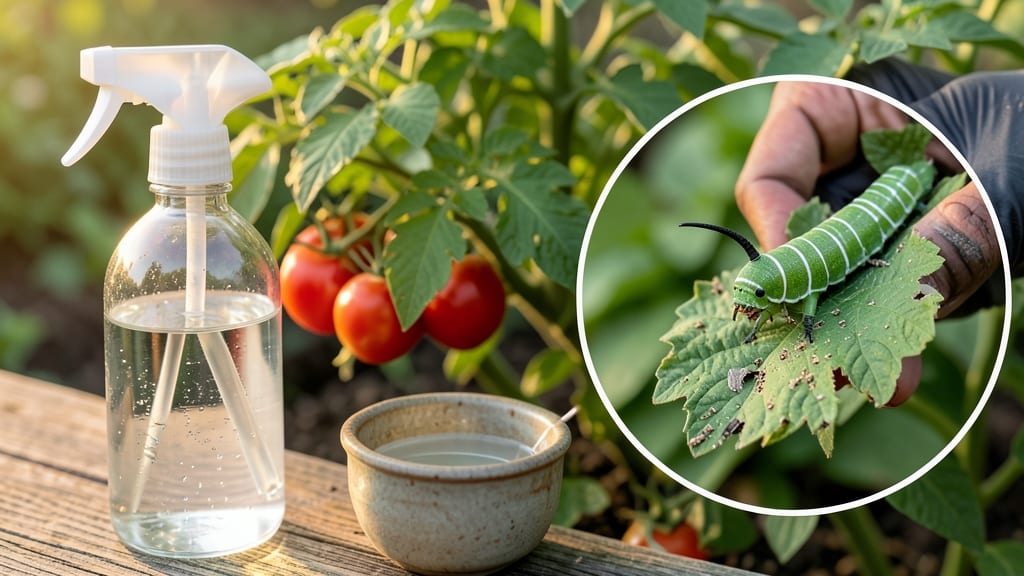 How to Get Rid of Tomato Hornworms Naturally: Vinegar Spray That Smothers Larvae Fast