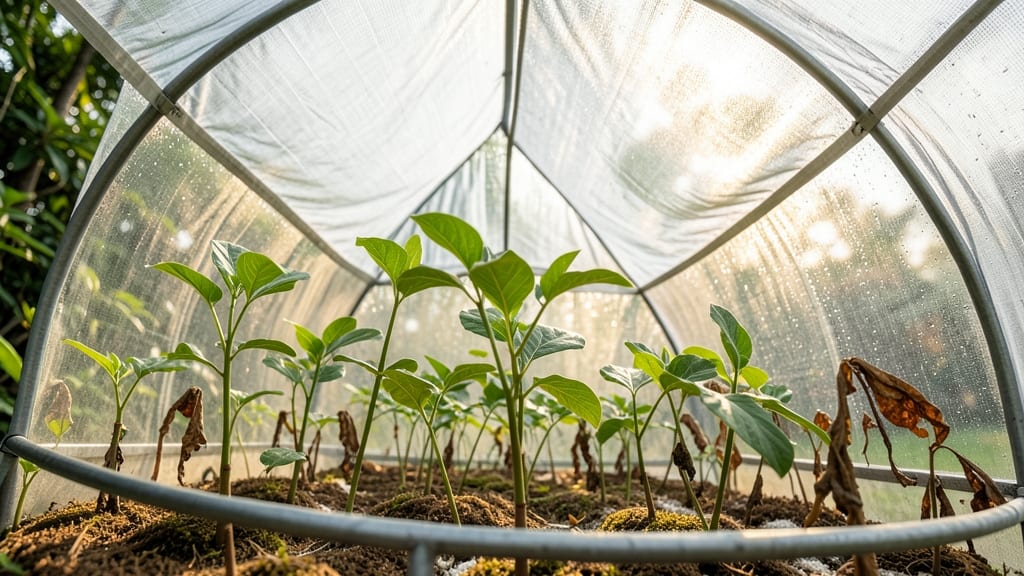 Shade Cloth Greenhouse Setup